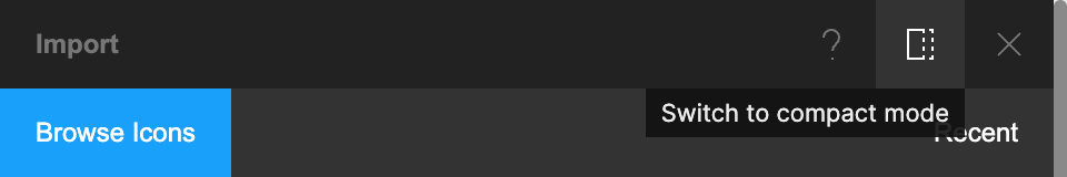 Iconify for Figma：紧凑模式